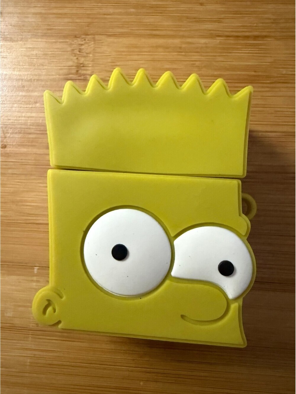 Bart Simpson Face Silicone Keychain Airpods gen 1 -2 case or bag charm